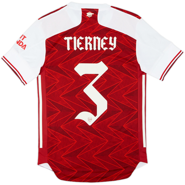2020-21 Arsenal Authentic Home Shirt Tierney #3 (XS)