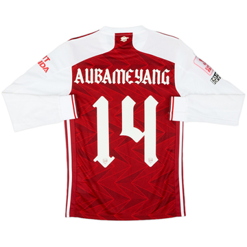 2020-21 Arsenal Home L/S Shirt Aubameyang #14 (XS)