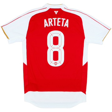 2015-16 Arsenal Home Shirt Arteta #8 (S)
