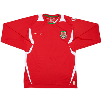 2008-10 Wales Home L/S Shirt - 7/10 - (M)