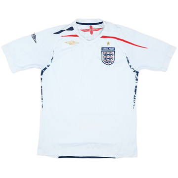 2007-09 England Home Shirt - 4/10 - (M)