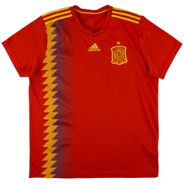 2018-19 Spain Home Shirt - 6/10 - (XL)
