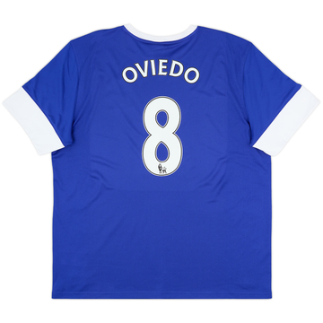2012-13 Everton Home Shirt Oviedo #8 - 9/10 - (XXL)
