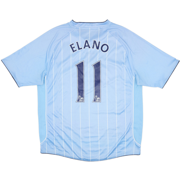 2007-08 Manchester City Home Shirt Elano #11 - 7/10 - (L)