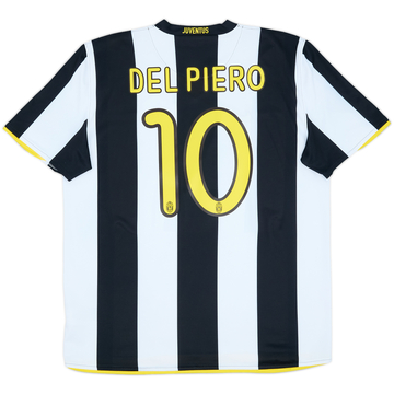 2008-09 Juventus Home Shirt Del Piero #10 - 9/10 - (XL)