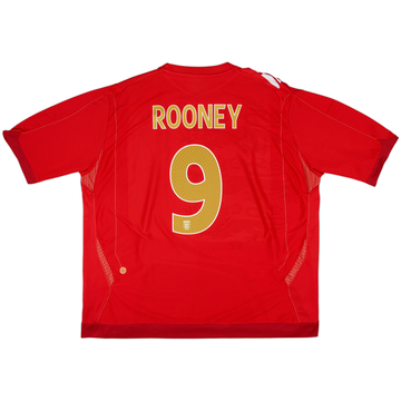 2006-08 England Away Shirt Rooney #9 - 5/10 - (3XL)
