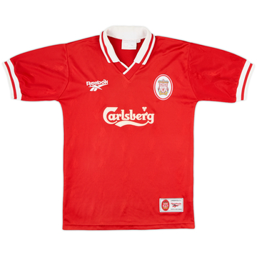 1996-98 Liverpool Home Shirt - 9/10 - (Y)