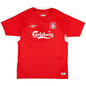 2004-06 Liverpool Home Shirt - 5/10 - (L.Boys)