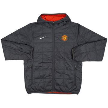 2010-11 Manchester United Nike Reversible Padded Bench Coat - 8/10 - (L)