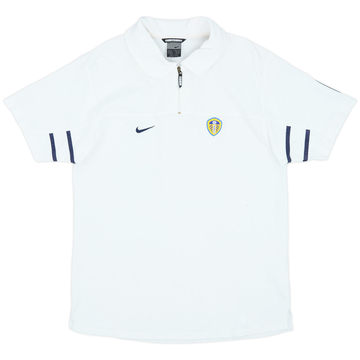 2003-04 Leeds Nike 1/4 Zip Polo Shirt - 9/10 - (M)