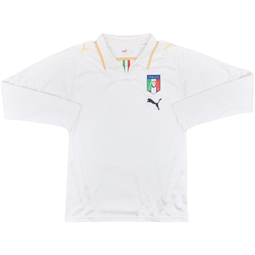 2007-08 Italy Away L/S Shirt - 4/10 - (S)