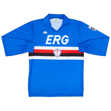 1988-90 Sampdoria Home L/S Shirt - 8/10 - (L)