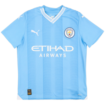 2023-24 Manchester City Home Shirt - 8/10 - (L.Boys)