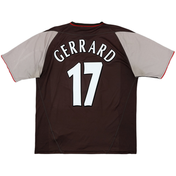 2002-04 Liverpool Away Shirt Gerrard #17 - 5/10 - (XL)