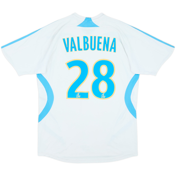 2007-08 Olympique Marseille Home Shirt Valbuena #28 - 7/10 - (XL.Boys)