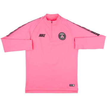 2019-20 Paris Saint-Germain Nike 1/4 Zip Training Top - 8/10 - (M)