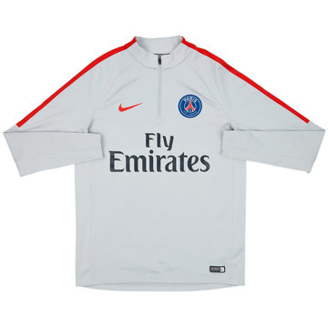 2017-18 Paris Saint-Germain Nike 1/4 Zip Drill Top - 7/10 - (M)
