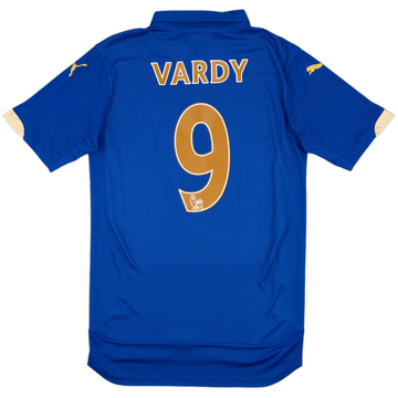 2014-15 Leicester Home Shirt Vardy #9 - 9/10 - (S)