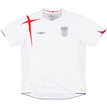 2005-07 England Home Shirt - 4/10 - (L)