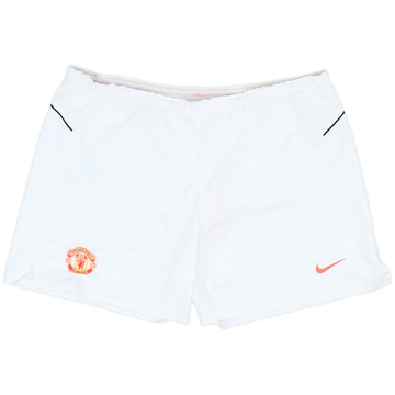 2004-06 Manchester United Home Shorts - 7/10 - (XXL)