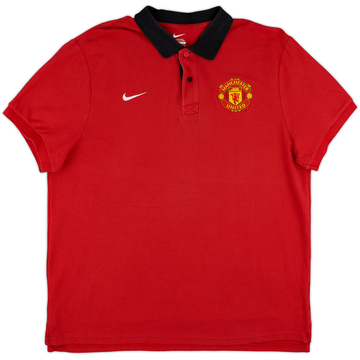 2013-14 Manchester United Nike Polo Shirt - 9/10 - (XL)