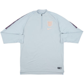 2018-19 England Nike 1/4 Zip Drill Top - 8/10 - (L)