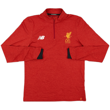 2017-18 Liverpool New Balance 1/4 Zip Drill Top - 8/10 - (XL.Boys)