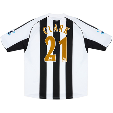 2005-06 Newcastle Match Issue Home Shirt Clark #21