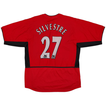 2002-04 Manchester United Home Shirt Silvestre #27 - 6/10 - (L)