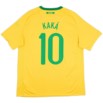 2010-11 Brazil Home Shirt Kaka #10 - 6/10 - (L)