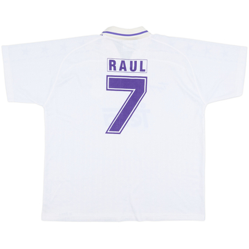 1994-96 Real Madrid Taguy Home Shirt Raul #7 - 8/10 - (XXL)