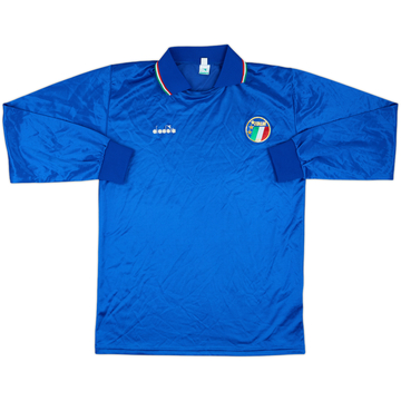1986-88 Italy Home L/S Shirt - 7/10 - (XL)
