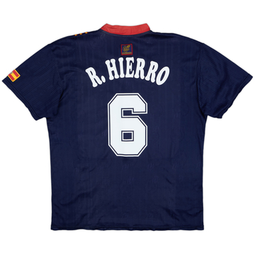 1996-98 Spain Away Shirt R.Hierro #6 - 9/10 - (XXL)