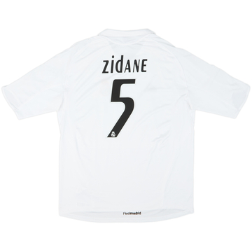 2005-06 Real Madrid Home Shirt Zidane #5 - 8/10 - (XL)