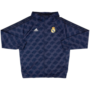 2023-24 Real Madrid adidas Hooded Rain Jacket - 8/10 - (XL)