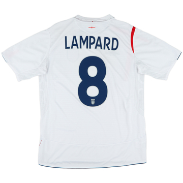 2005-07 England Home Shirt Lampard #8 - 6/10 - (L)