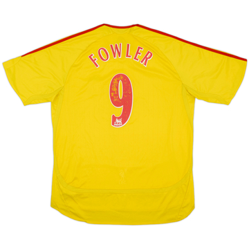 2006-07 Liverpool Away Shirt Fowler #9 - 5/10 - (XL)