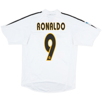 2004-05 Real Madrid Home Shirt Ronaldo #9 - 5/10 - (S)