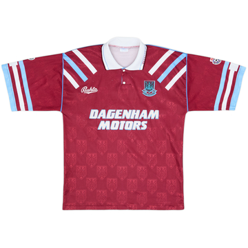 1992-93 West Ham Home Shirt - 8/10 - (M)