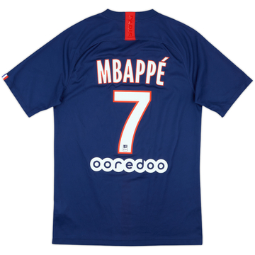 2019-20 Paris Saint-Germain Home Shirt Mbappe #7 - 10/10 - (S)