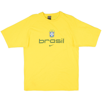 2002 Brazil Nike Cotton Tee - 9/10 - (M)