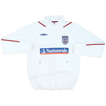 2007-09 England Umbro 1/4 Zip Drill Top - 7/10 - (S)