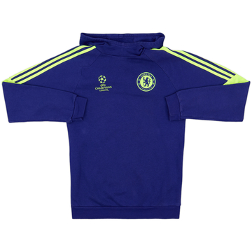 2014-15 Chelsea adidas CL Hooded Top - 8/10 - (S)