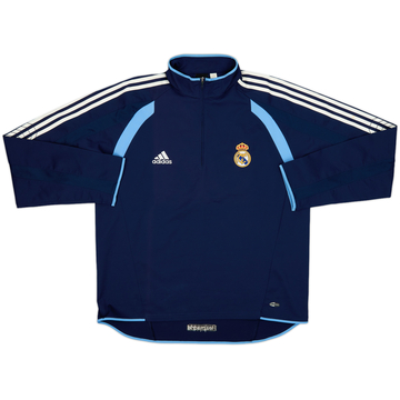 2005-06 Real Madrid adidas 1/4 Zip Drill Top - 8/10 - (L/XL)