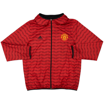 2015-16 Manchester United adidas Hooded Track Jacket - 8/10 - (XXL)