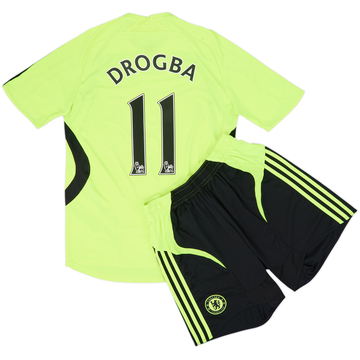 2007-08 Chelsea Away Shirt & Shorts Drogba #11 - 6/10 - (S)