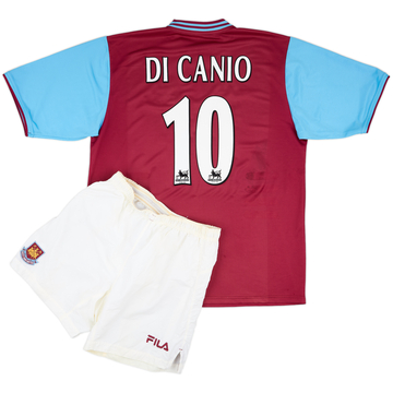 2001-03 West Ham Home Shirt & Shorts Di Canio #10 - 8/10 - (XL)