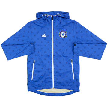 2012-13 Chelsea adidas Hooded Track Jacket - 8/10 - (S)