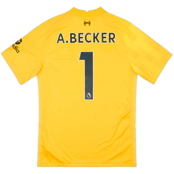 2021-22 Liverpool GK S/S Shirt A.Becker #1 - 10/10 - (S)