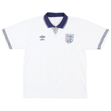 1990-92 England Home Shirt - 5/10 - (L)